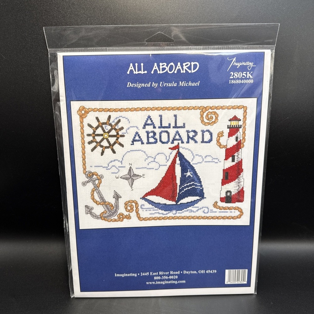 Imaginating by Ursula Michael Sailboat Counted Cross Stitch Kit 2805K New Sealed